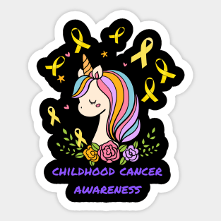 childhood cancer awareness Sticker